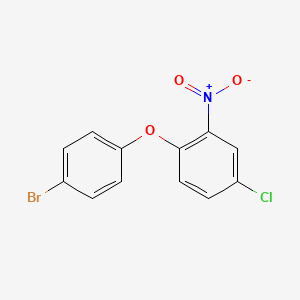 molecular formula C12H7BrClNO3 B3053916 1-(4-Bromophenoxy)-4-chloro-2-nitrobenzene CAS No. 56966-65-5