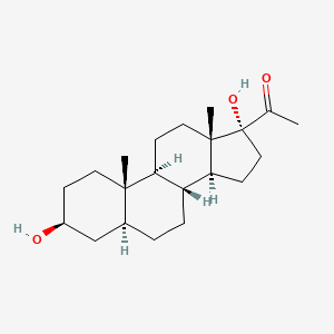 molecular formula C21H34O3 B3053925 3-beta,17-alpha-Dihydroxy-5-alpha-pregnan-20-one CAS No. 570-54-7