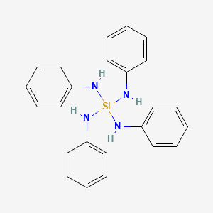 molecular formula C24H24N4Si B3053926 N,N',N'',N'''-Tetraphenylsilanetetramine CAS No. 5700-43-6