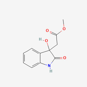 molecular formula C11H11NO4 B3053939 Methyl dioxindole-3-acetate CAS No. 57061-18-4
