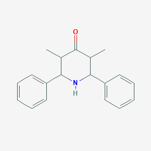 molecular formula C19H21NO B3053940 3,5-Dimethyl-2,6-diphenylpiperidin-4-one CAS No. 5707-11-9