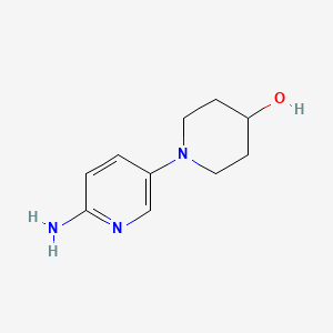 molecular formula C10H15N3O B3053945 1-(6-Aminopyridin-3-yl)piperidin-4-ol CAS No. 571189-27-0
