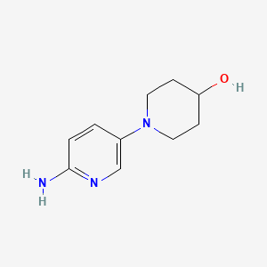 B3053945 1-(6-Aminopyridin-3-yl)piperidin-4-ol CAS No. 571189-27-0
