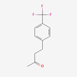 molecular formula C11H11F3O B3053947 4-[4-(Trifluoromethyl)phenyl]butan-2-one CAS No. 57132-19-1
