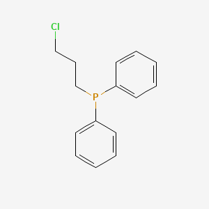 molecular formula C15H16ClP B3053950 3-chloropropyl(diphenyl)phosphane CAS No. 57137-55-0