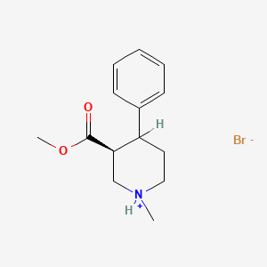 Nipecotic acid, 1-methyl-4-phenyl-, methyl ester, hydrobromide, (E)-(+-)-