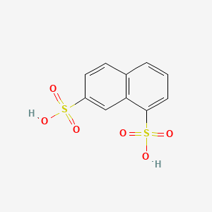 molecular formula C10H8O6S2 B3053963 Naphthalene-1,7-disulfonic Acid CAS No. 5724-16-3
