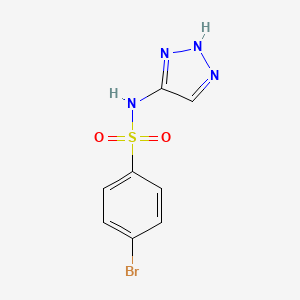 molecular formula C8H7BrN4O2S B3053964 4-bromo-N-(2H-triazol-4-yl)benzenesulfonamide CAS No. 57241-11-9