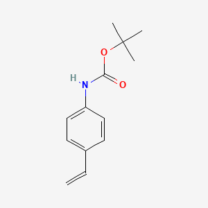 molecular formula C13H17NO2 B3053973 Tert-butyl (4-vinylphenyl)carbamate CAS No. 57295-14-4