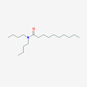 molecular formula C18H37NO B3053976 N,N-dibutyldecanamide CAS No. 57303-25-0