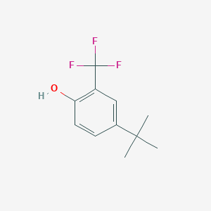 molecular formula C11H13F3O B3053995 4-Tert-butyl-2-(trifluoromethyl)phenol CAS No. 57477-80-2