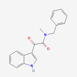 molecular formula C18H16N2O2 B3054003 N-Benzyl-2-(1H-indol-3-yl)-N-methyl-2-oxo-acetamide CAS No. 57547-34-9