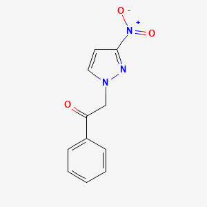 2-(3-Nitro-1H-pyrazol-1-yl)-1-phenylethan-1-one