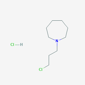 molecular formula C9H19Cl2N B3054010 1-(3-Chloropropyl)azepane hydrochloride CAS No. 57616-77-0