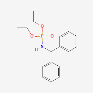 molecular formula C17H22NO3P B3054018 Diethyl diphenylmethylamidophosphate CAS No. 57673-92-4