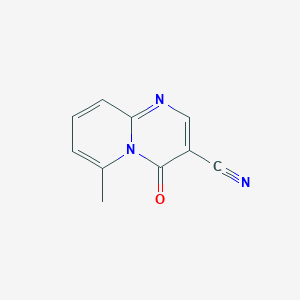 molecular formula C10H7N3O B3054033 6-Methyl-4-oxo-4H-pyrido[1,2-a]pyrimidine-3-carbonitrile CAS No. 57773-25-8