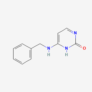 molecular formula C11H11N3O B3054046 6-(benzylamino)-1H-pyrimidin-2-one CAS No. 5785-16-0