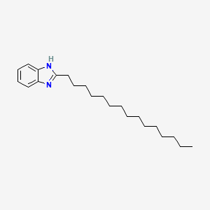 molecular formula C22H36N2 B3054075 2-pentadecyl-1H-benzimidazole CAS No. 5805-26-5