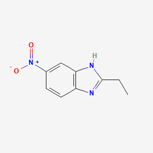 molecular formula C9H9N3O2 B3054076 2-Ethyl-6-nitro-1h-benzimidazole CAS No. 5805-42-5