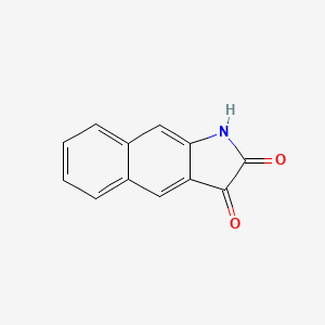 molecular formula C12H7NO2 B3054086 1H-苯并[f]吲哚-2,3-二酮 CAS No. 5810-96-8