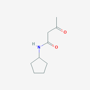 molecular formula C9H15NO2 B3054087 N-Cyclopentylacetoacetamide CAS No. 58102-45-7