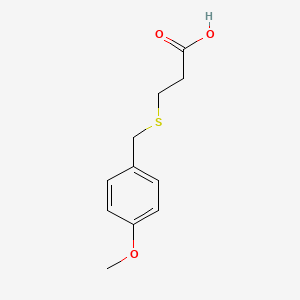 molecular formula C11H14O3S B3054100 3-[(4-methoxyphenyl)methylsulfanyl]propanoic Acid CAS No. 58172-05-7