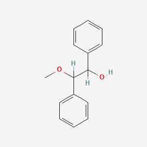 molecular formula C15H16O2 B3054102 2-Methoxy-1,2-diphenylethanol CAS No. 58176-63-9