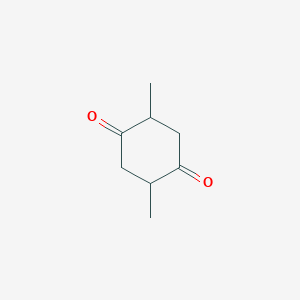 molecular formula C8H12O2 B3054115 1,4-Cyclohexanedione, 2,5-dimethyl- CAS No. 583-81-3