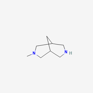 molecular formula C8H16N2 B3054123 3-Methyl-3,7-diazabicyclo[3.3.1]nonane CAS No. 58324-99-5
