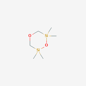 molecular formula C6H16O2Si2 B3054126 2,2,6,6-Tetramethyl-1,4,2,6-dioxadisilinane CAS No. 5833-60-3