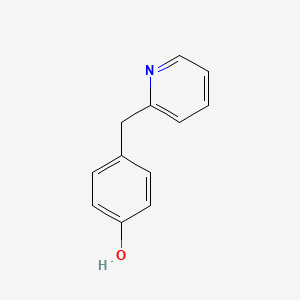 molecular formula C12H11NO B3054145 4-(Pyridin-2-ylmethyl)phenol CAS No. 58498-11-6