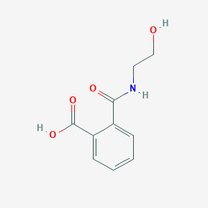 molecular formula C10H11NO4 B3054146 Benzoic acid, 2-[[(2-hydroxyethyl)amino]carbonyl]- CAS No. 58509-24-3