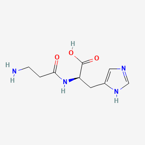 molecular formula C9H14N4O3 B3054151 Carnosine, D- CAS No. 5853-00-9