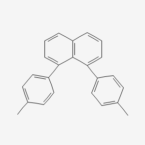 molecular formula C24H20 B3054154 Naphthalene, 1,8-bis(4-methylphenyl)- CAS No. 58541-18-7