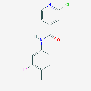 2-Chloro-N-(3-iodo-4-methylphenyl)pyridine-4-carboxamide