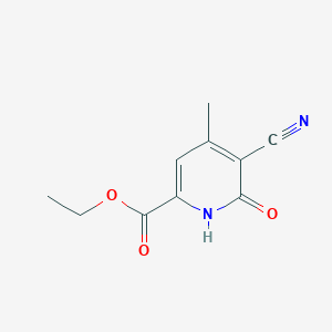 molecular formula C10H10N2O3 B3054166 Ethyl 5-cyano-4-methyl-6-oxo-1,6-dihydropyridine-2-carboxylate CAS No. 58610-61-0