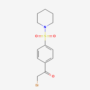 2-Bromo-1-[4-(piperidin-1-ylsulfonyl)phenyl]ethanone