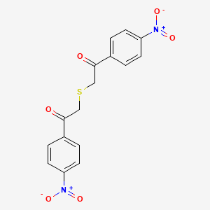 1-(4-Nitrophenyl)-2-[2-(4-nitrophenyl)-2-oxoethyl]sulfanylethanone