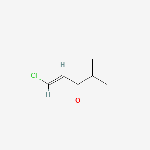 molecular formula C6H9ClO B3054213 trans-1-Chloro-4-methyl-1-penten-3-one CAS No. 58953-14-3