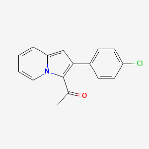 1-[2-(4-Chloro-phenyl)-indolizin-3-YL]-ethanone