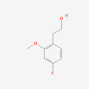 molecular formula C9H11FO2 B3054217 2-(4-Fluoro-2-methoxyphenyl)ethanol CAS No. 589755-50-0