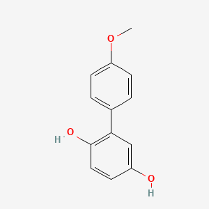 molecular formula C13H12O3 B3054228 4'-Methoxy[1,1'-biphenyl]-2,5-diol CAS No. 59007-04-4
