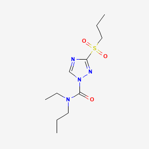 molecular formula C11H20N4O3S B3054231 Epronaz CAS No. 59026-08-3