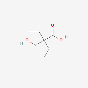 molecular formula C7H14O3 B3054233 2-ethyl-2-(hydroxymethyl)butanoic acid CAS No. 5904-58-5