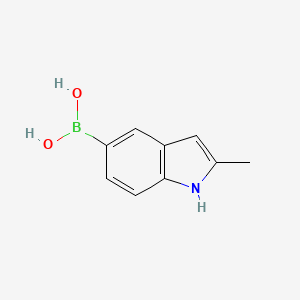 molecular formula C9H10BNO2 B3054234 (2-Methyl-1H-indol-5-yl)boronic acid CAS No. 590418-31-8