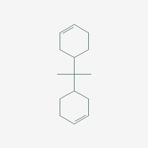 molecular formula C15H24 B3054243 Cyclohexene, 4,4'-(1-methylethylidene)bis- CAS No. 59095-15-7