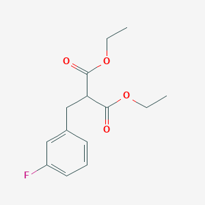 molecular formula C14H17FO4 B3054261 Diethyl 3-fluorobenzylmalonate CAS No. 59223-73-3
