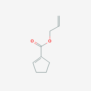 molecular formula C9H12O2 B3054269 Prop-1-en-2-yl cyclopent-1-ene-1-carboxylate CAS No. 59253-91-7