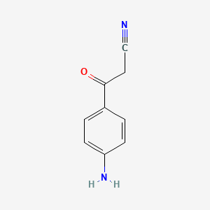 molecular formula C9H8N2O B3054299 苯丙腈，4-氨基-β-氧代- CAS No. 59443-94-6