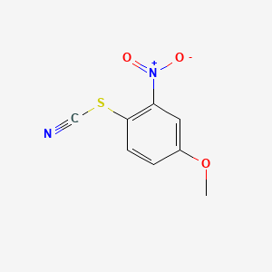 molecular formula C8H6N2O3S B3054321 4-Methoxy-2-nitrophenylthiocyanate CAS No. 59607-71-5